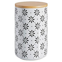 ÉTELTÁROLÓ DOBOZ  1,3 l  - barna/fekete, Lifestyle, fa/kerámia (12/18cm) - Landscape