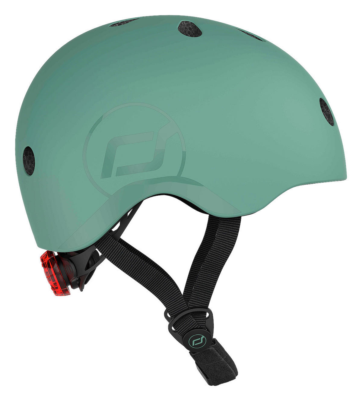 KINDERHELM S-M  - Dunkelgrün, Trend, Kunststoff/Textil (S-Mnull) - Scoot and Ride