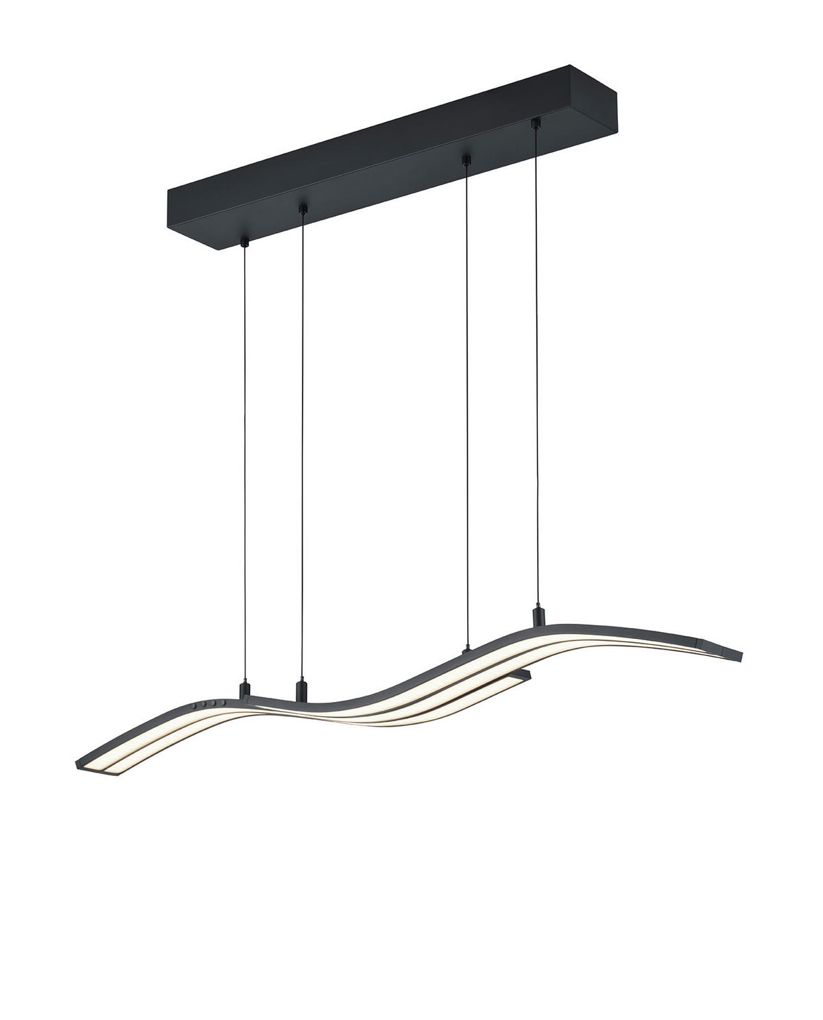 LED-HÄNGELEUCHTE Spider   - Schwarz, Design, Metall (130/60-170/13.8cm) - Trio Leuchten