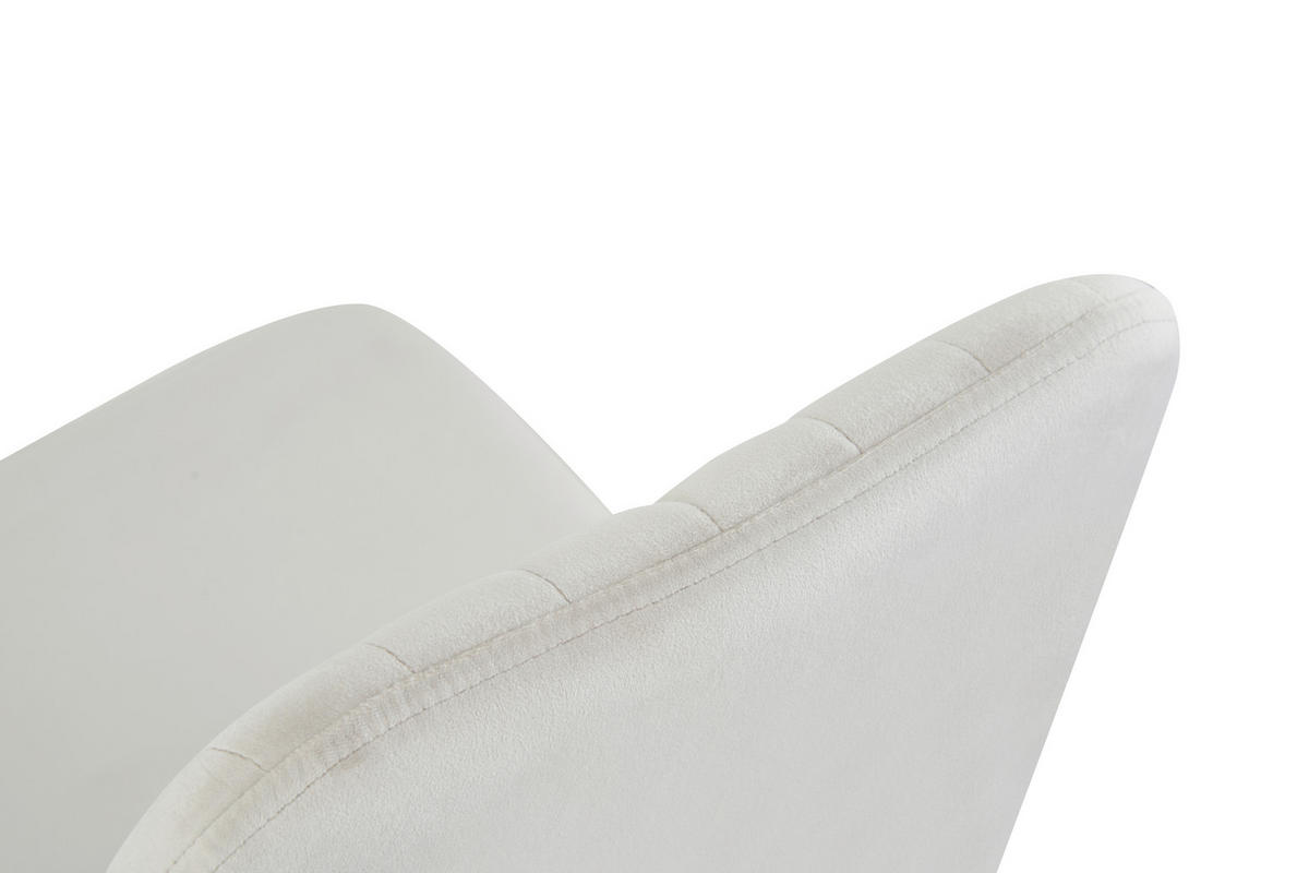 STUHL-SET 2 Stück  in Webstoff  - Creme/Schwarz, MODERN, Textil/Metall (44/88/58cm) - MID.YOU