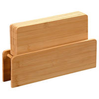 SCHNEIDEBRETT-SET Holz Bambus  - Hellbraun, Basics, Holz (29/6/18cm) - Kesper