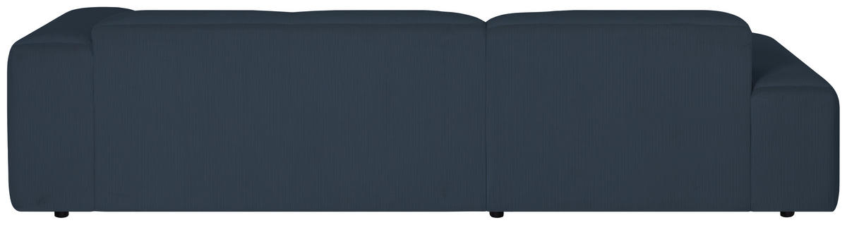 ECKSOFA in Cord Blau  200/304 cm  - Blau/Schwarz, Design, Kunststoff/Textil (200/304cm) - MID.YOU