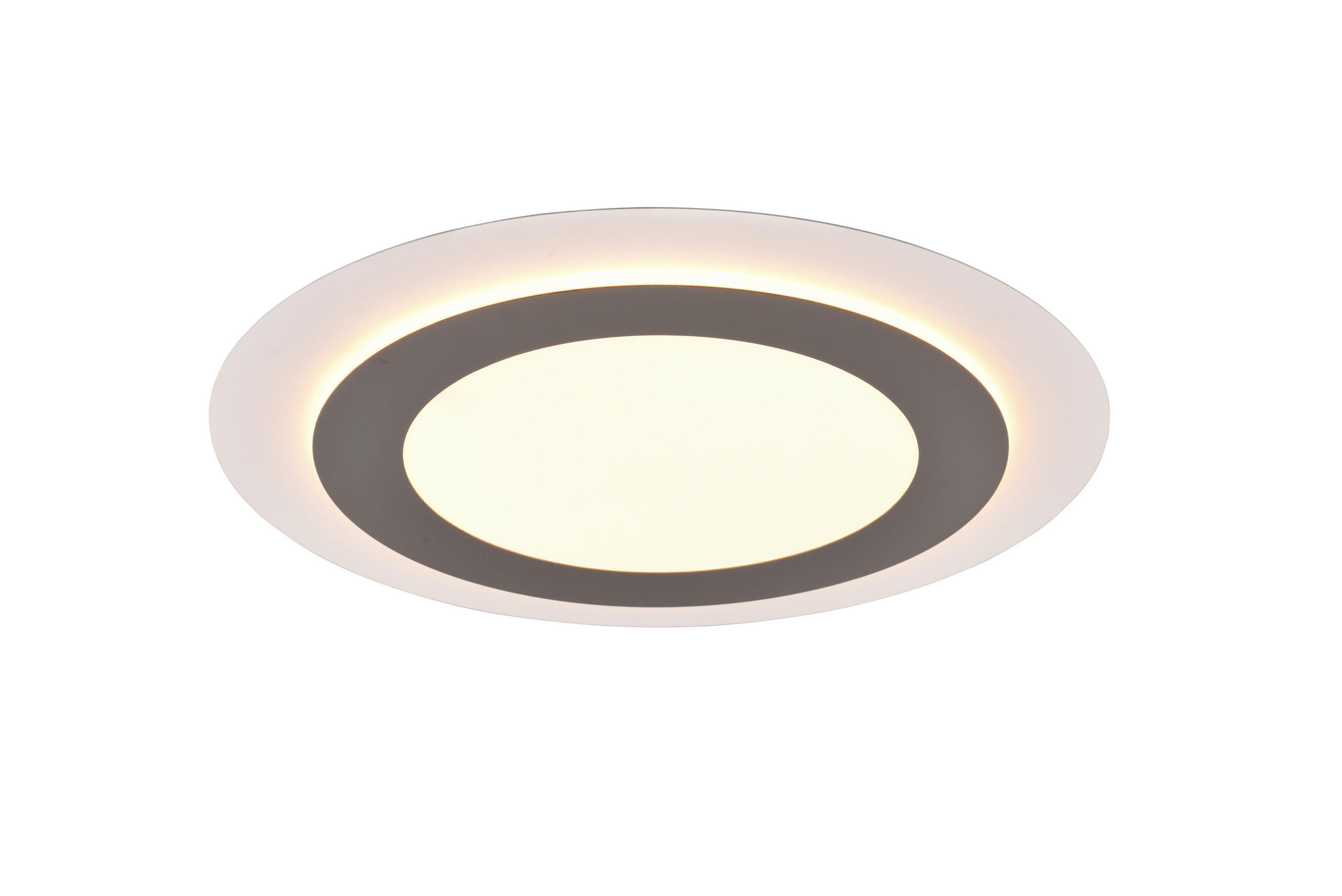 LED-DECKENLEUCHTE Morgan 45/4,2 cm   - Weiß/Nickelfarben, Basics, Metall (45/4,2cm) - Trio Leuchten