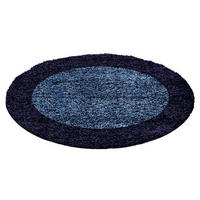 KOBEREC S VYSOKÝM VLASEM, 200 cm modrá, tmavě modrá - modrá/tmavě modrá, Konvenční, textil (200cm) - Novel