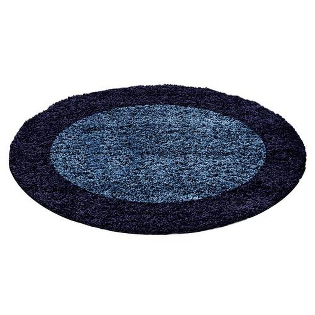 KOBEREC S VYSOKÝM VLASEM, 200 cm modrá, tmavě modrá - modrá/tmavě modrá, Konvenční, textil (200cm) - Novel