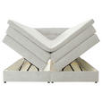BOXSPRINGBETT 160/200 cm in Creme - Creme/Schwarz, KONVENTIONELL, Kunststoff/Textil (160/200cm) - Carryhome