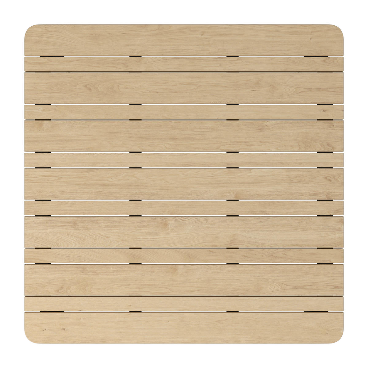 GARTENTISCH Metall, Kunststoff Anthrazit, Naturfarben quadratisch  - Anthrazit/Naturfarben, MODERN, Kunststoff/Metall (90/90/74cm) - Ambia Garden