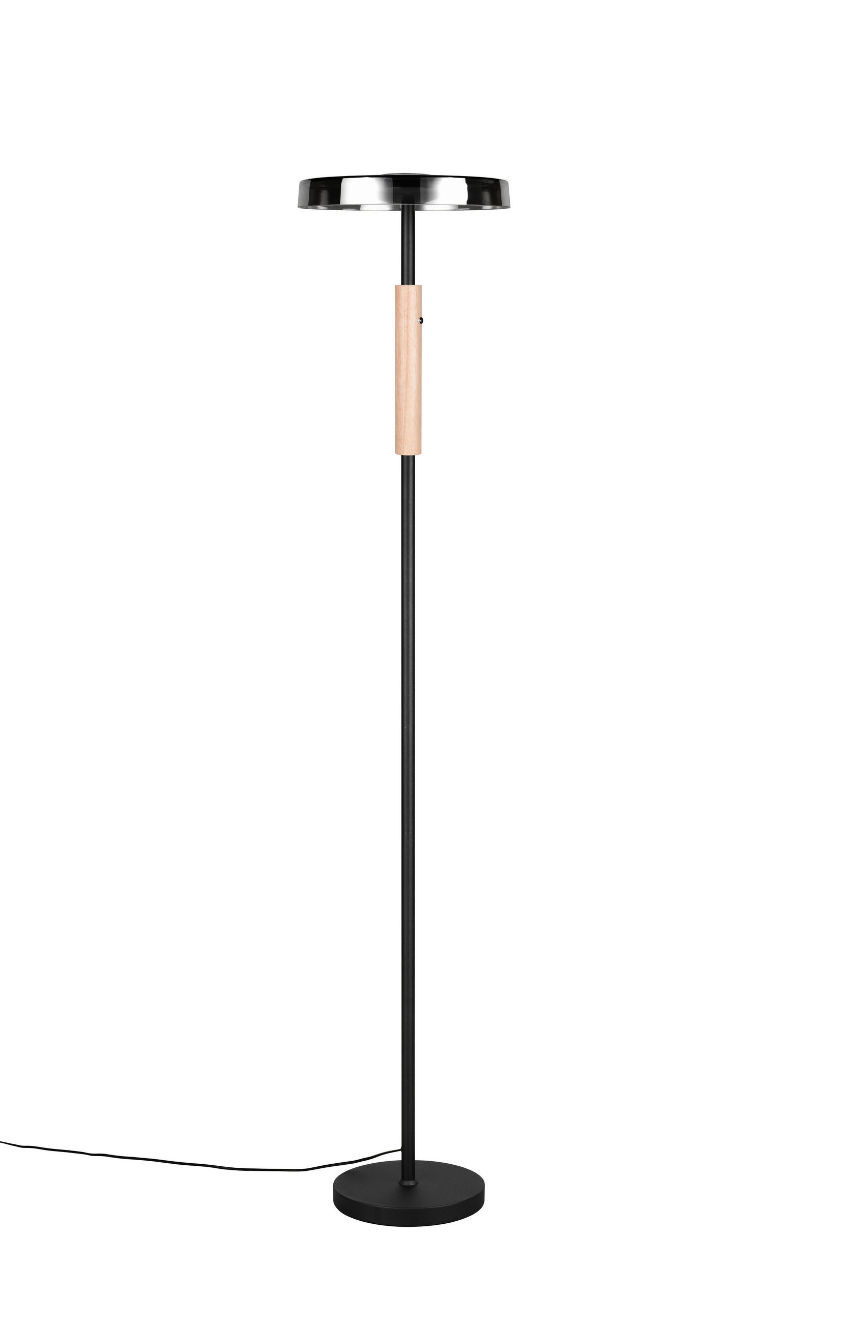 LED-STEHLEUCHTE 33/160 cm    - Schwarz/Grau, Design, Glas/Metall (33/160cm) - Trio Leuchten