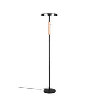 LED-STEHLEUCHTE 33/160 cm    - Schwarz/Grau, Design, Glas/Metall (33/160cm) - Trio Leuchten