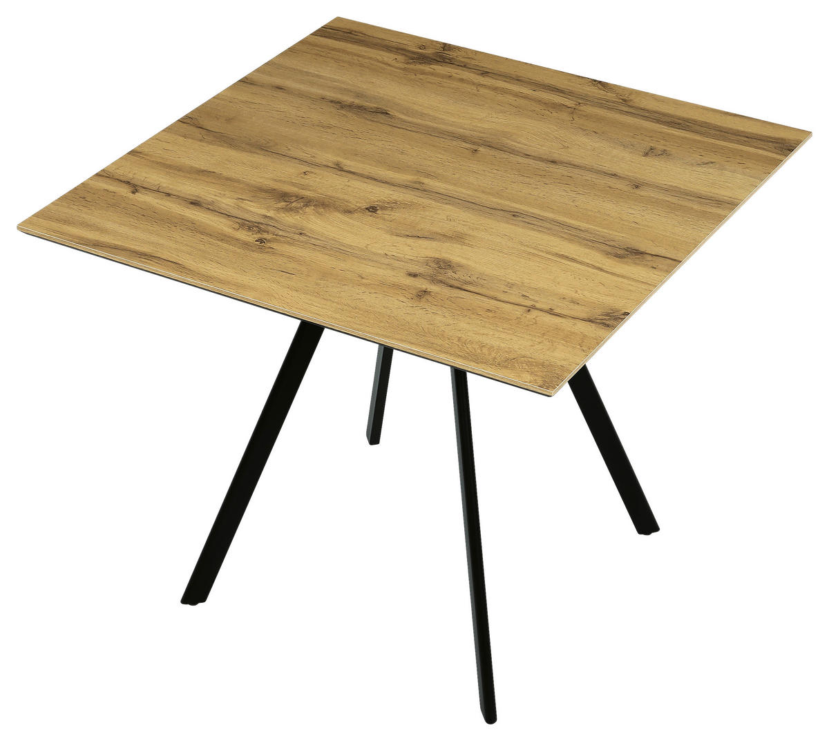 JEDÁLENSKÝ STÔL, 90/76/90 cm - Basics, kov/kompozitné drevo (90/76/90cm)