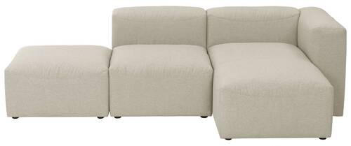 ECKSOFA LENA Creme Flachgewebe - Creme, Design, Kunststoff/Textil (250/73/160cm) - Max Winzer