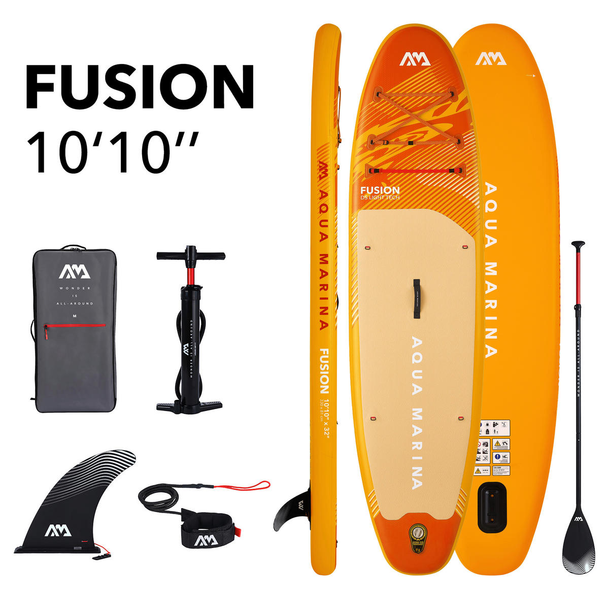 STAND-UP PADDLE BOARD BT-26FUP FUSION  - Orange, KONVENTIONELL, Kunststoff (330/81/15cm)