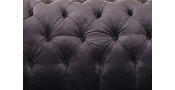 CHESTERFIELD-SOFA Grün Flachgewebe  - Schwarz/Grün, LIFESTYLE, Textil/Metall (220/80/100cm) - Landscape