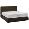 BOXSPRINGBETT 180/200 cm  in Dunkelbraun  - Dunkelbraun/Schwarz, Design, Kunststoff/Textil (180/200cm) - Johann Jakob