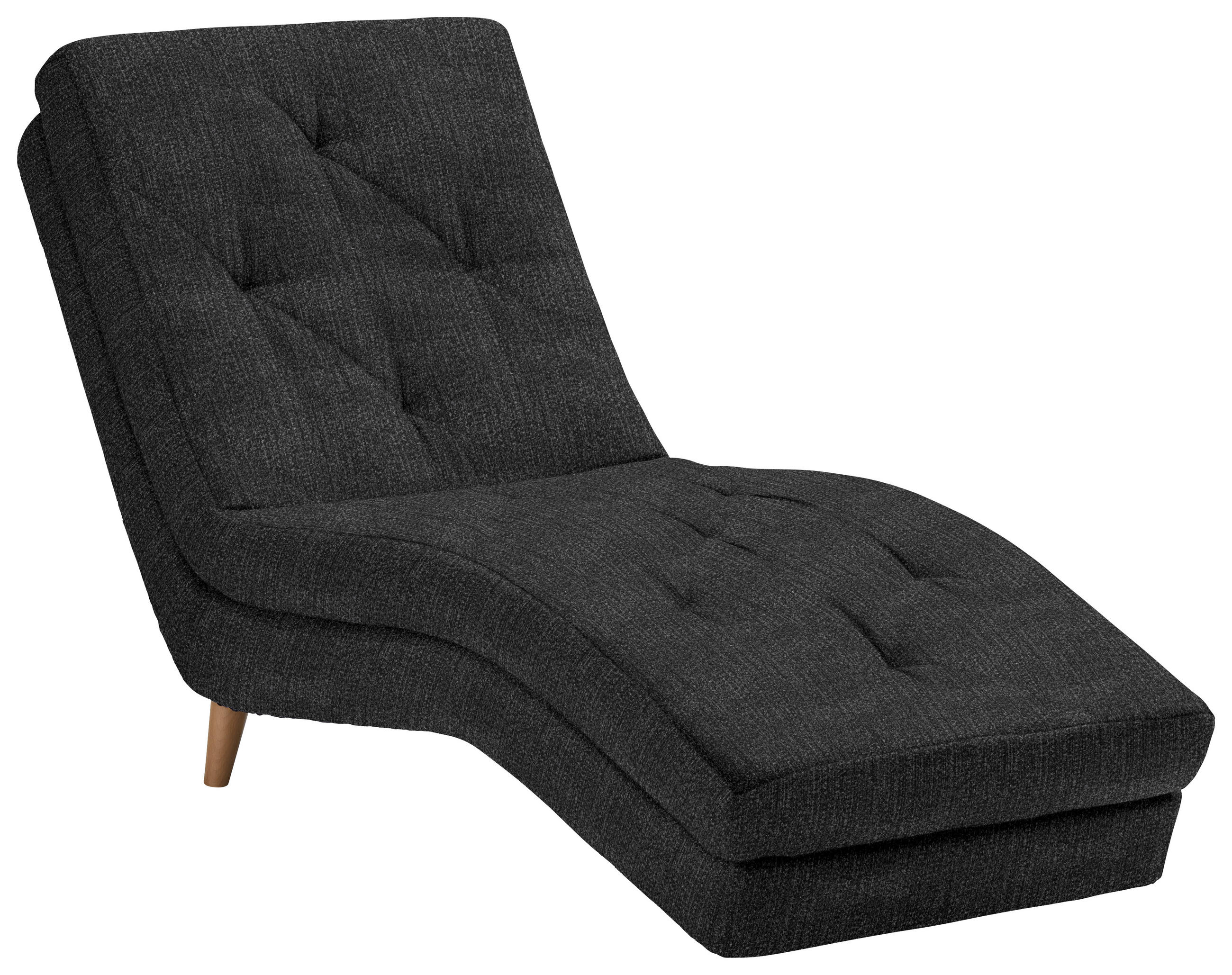 Relaxliege in Textil Graphitfarben