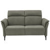 2-SITZER-SOFA in Leder Grau  - Schwarz/Grau, KONVENTIONELL, Leder/Metall (178/103/95cm) - Dieter Knoll