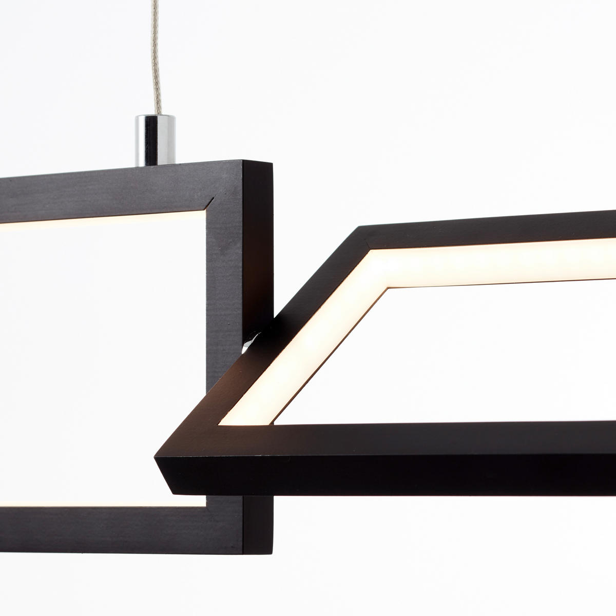 LED-HÄNGELEUCHTE 80,5/12/120 cm  - Schwarz, Design, Kunststoff/Metall (80,5/12/120cm) - Brilliant