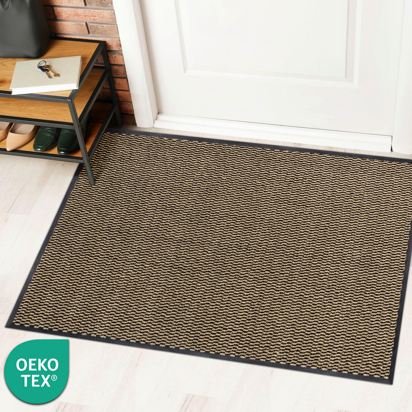 SCHMUTZFANGMATTE  40/60 cm  Beige  - Beige, Basics, Kunststoff/Textil (40/60cm) - Floordirekt