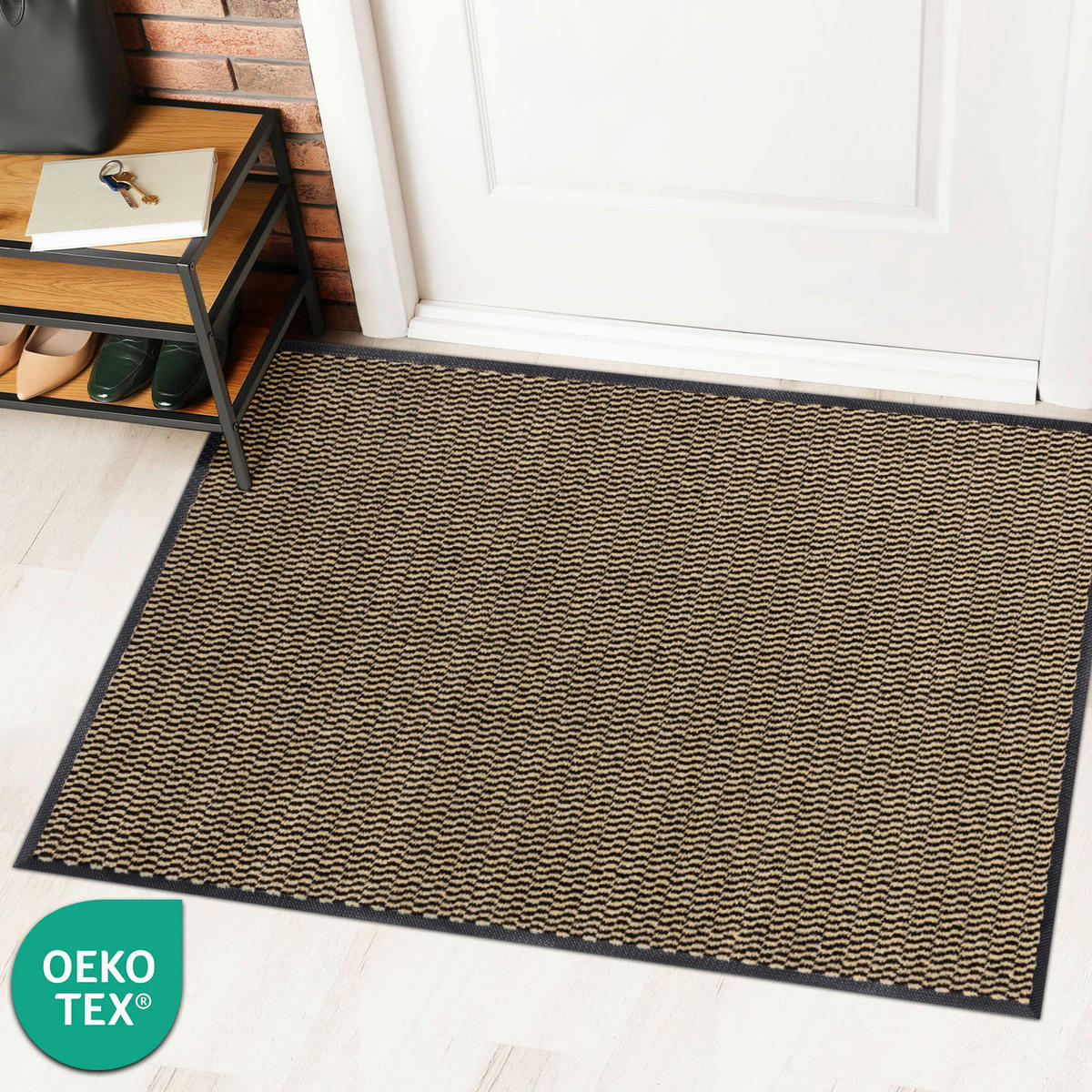 SCHMUTZFANGMATTE - Beige, Basics, Kunststoff/Textil (90/150cm) - Floordirekt