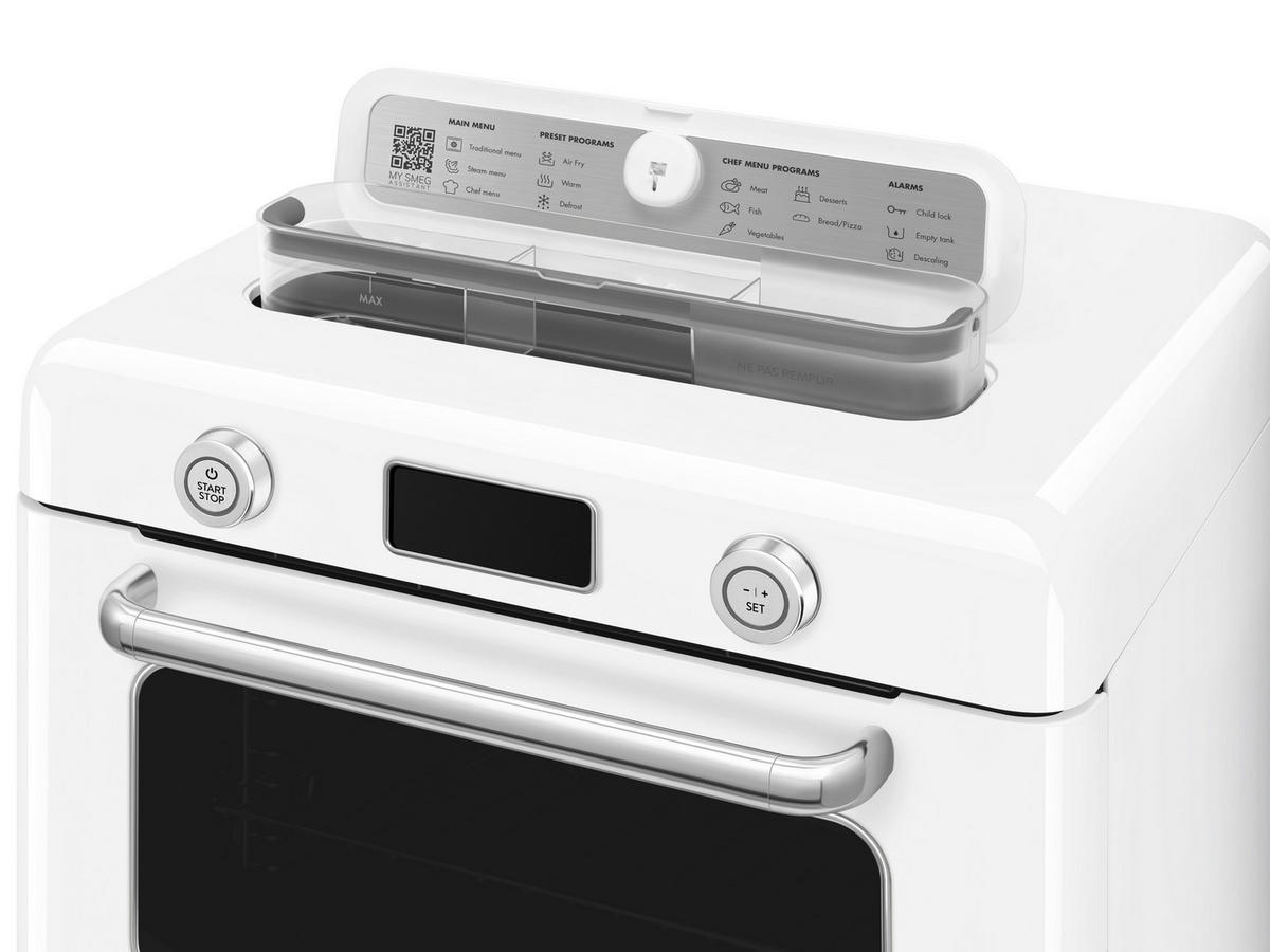 MINIBACKOFEN 50´s Style  - Weiß, Basics, Metall (50/40/51cm) - SMEG