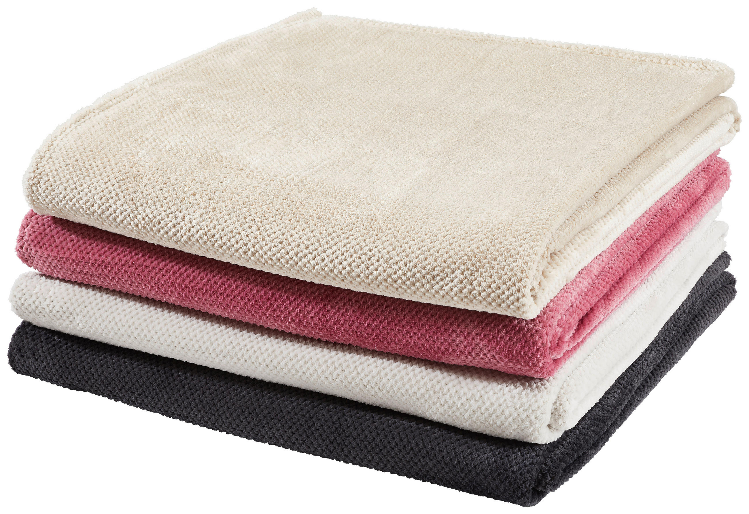 PĂTURĂ 140/190 cm  - antracit/gri, Basics, textil (140/190cm) - Tom Tailor