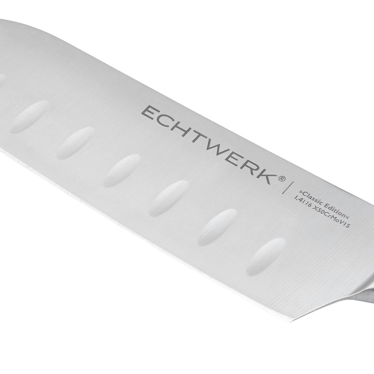 SANTOKUKNIV 28,9 cm  - brun, Modern, metall/trä (28,9cm) - Echtwerk