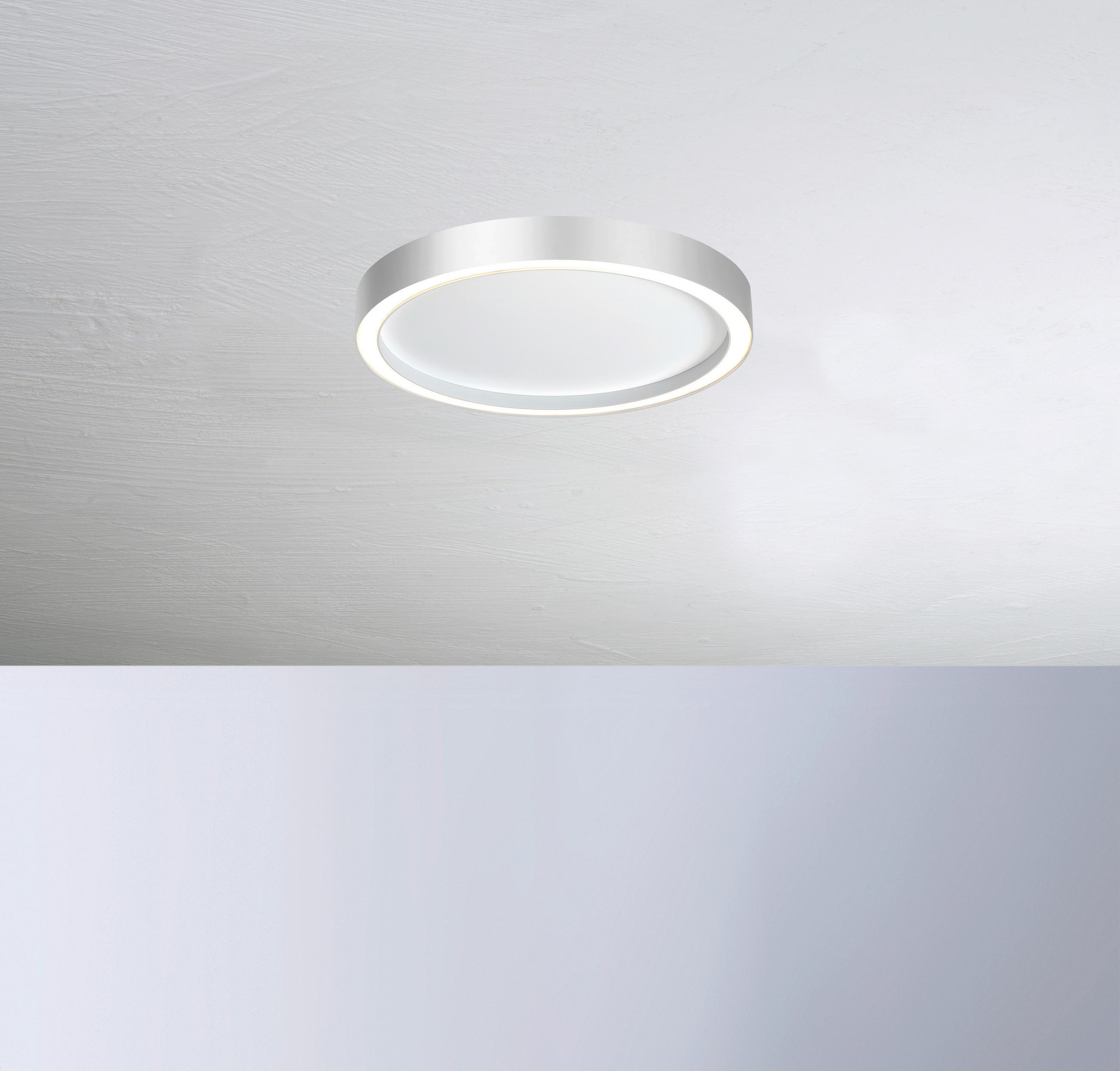 LED-DECKENLEUCHTE 30/4 cm    - Alufarben/Weiß, Design, Metall (30/4cm) - BOPP