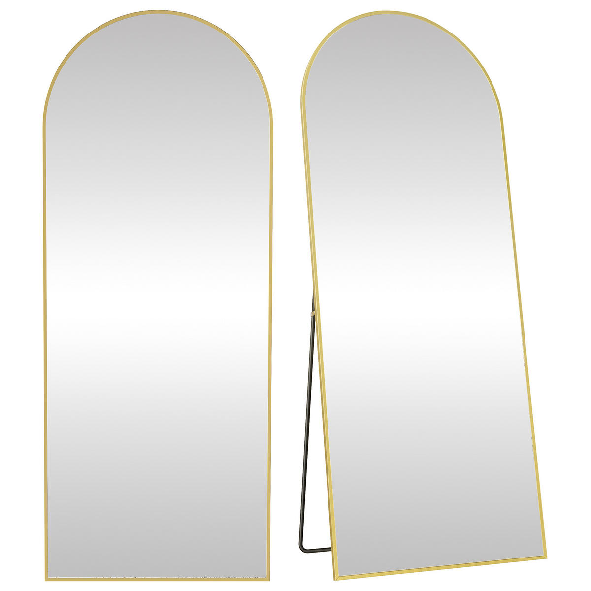 STANDSPIEGEL 60/165/33 cm  - Goldfarben, Trend, Glas/Metall (60/165/33cm) - Boxxx