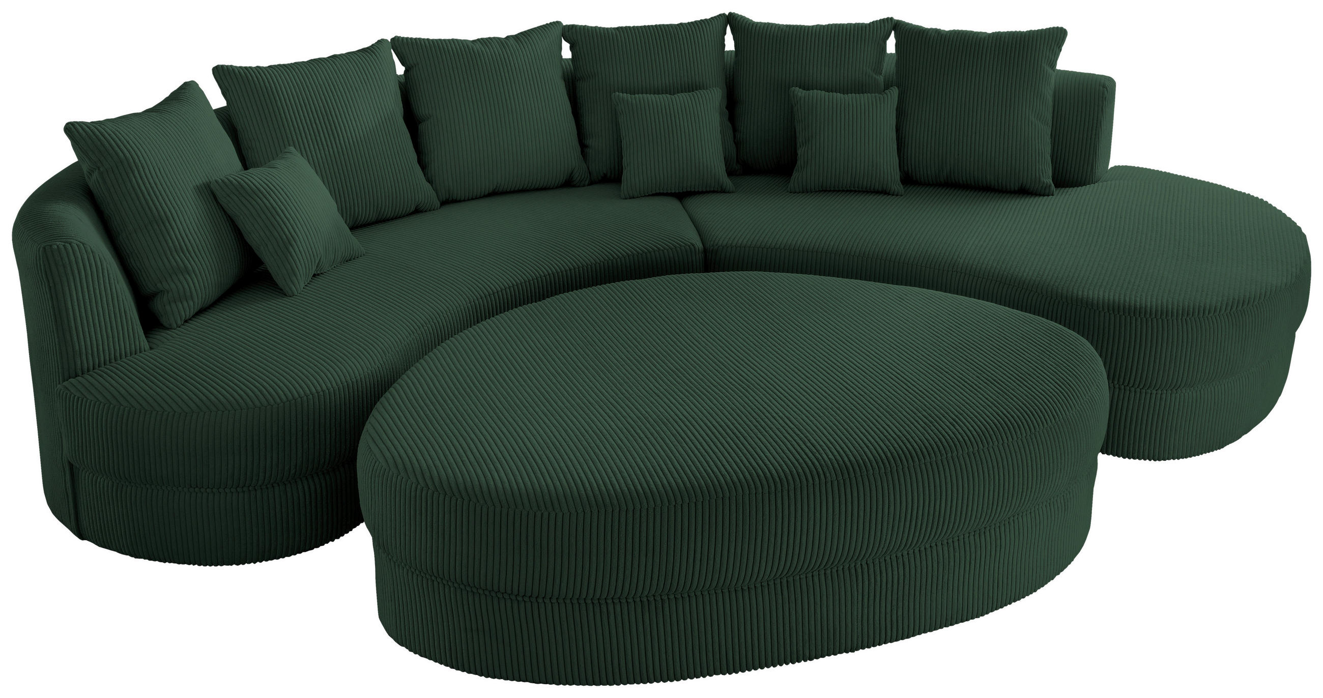 SOFFA i textil mörkgrön  - olivgrön/svart, Design, textil/plast (300/160cm) - Livetastic