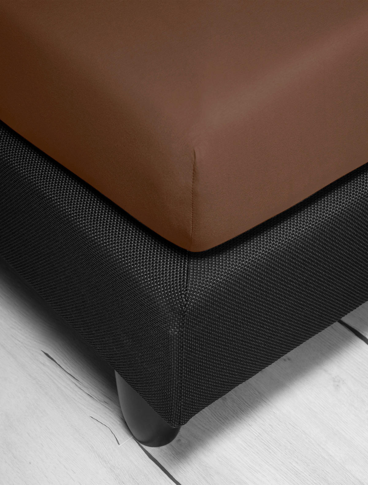 SPANNBETTTUCH Jersey 100/200 cm  - Braun, KONVENTIONELL, Textil (100/200cm) - Irisette