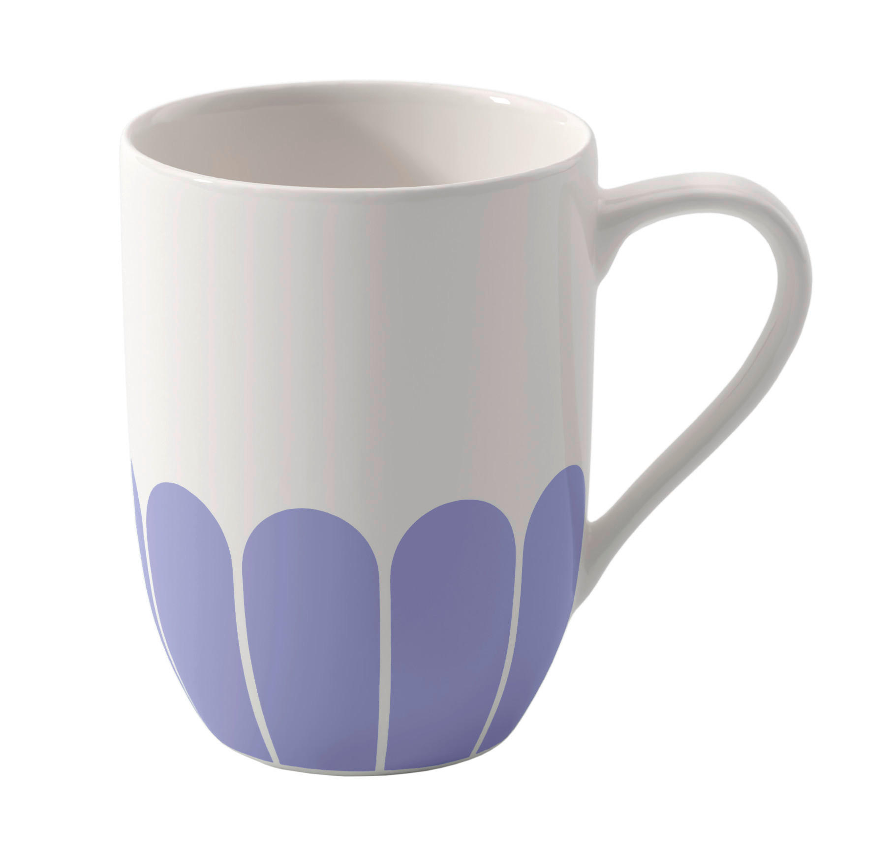 BECHER Fleur Bleu - Weiß/Hellblau, MODERN, Keramik (11,5/8/10,5cm) - Villeroy & Boch