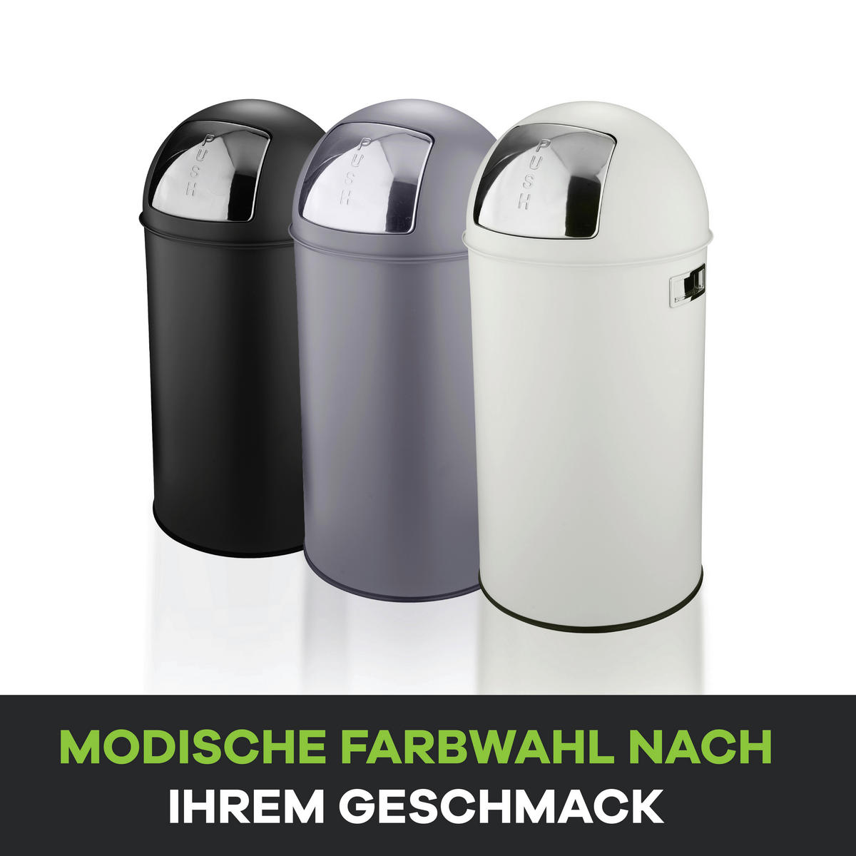ABFALLEIMER 50 L  - Beige, KONVENTIONELL, Metall (34/74cm) - P & B