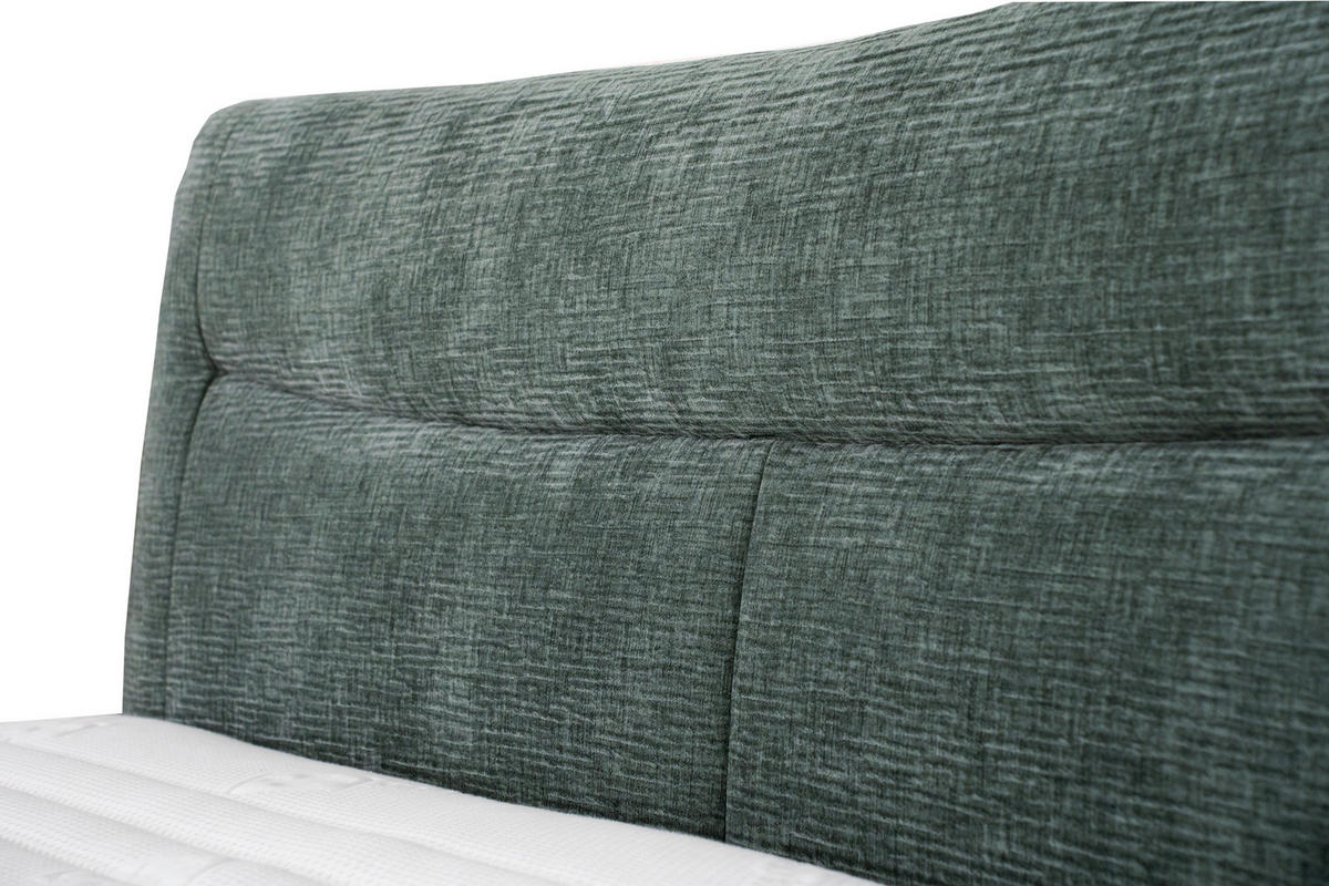 BOXSPRINGBETT 160/200 cm  in Türkis  - Türkis/Chromfarben, Konventionell, Textil/Metall (160/200cm) - Esposa