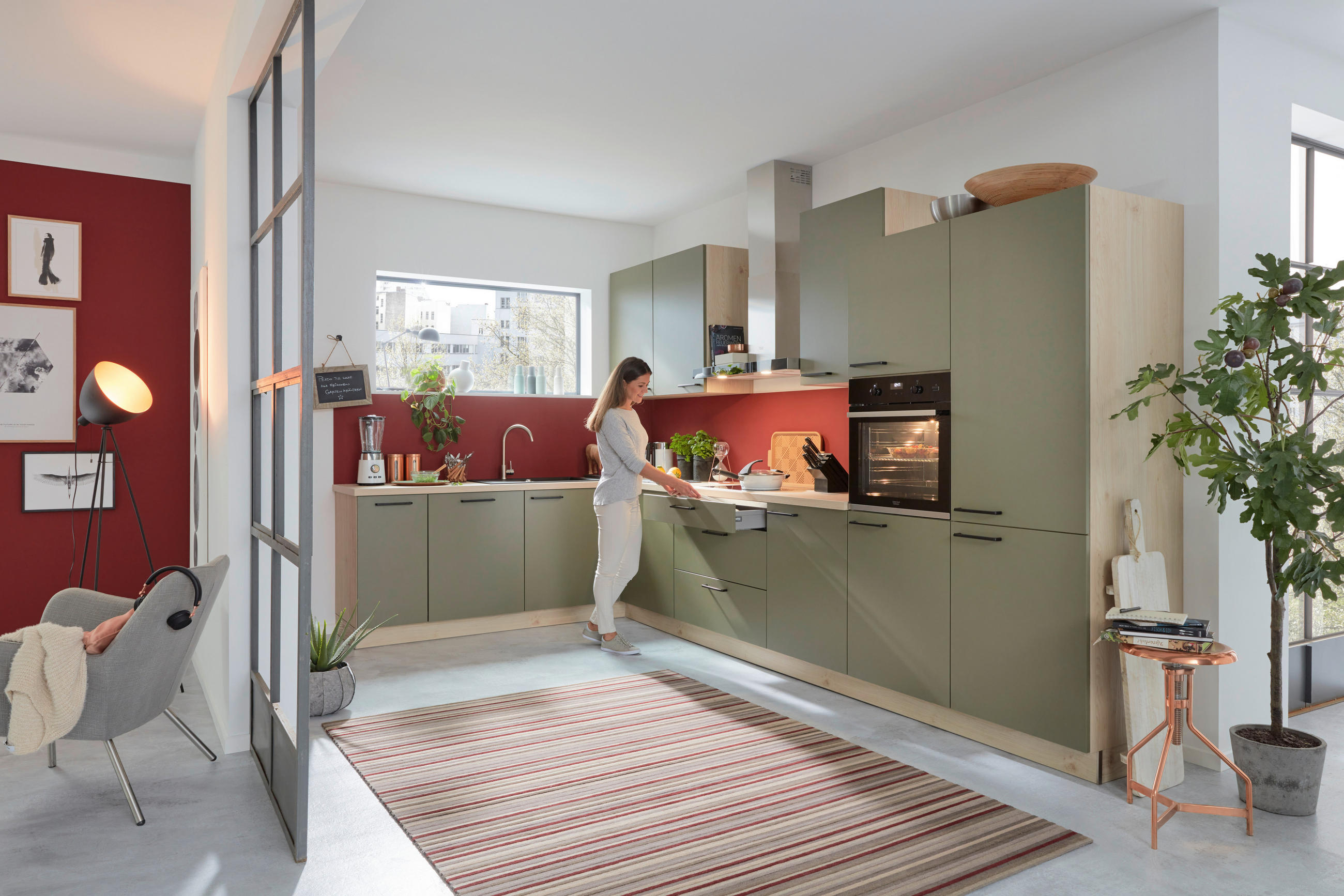 EINBAUKÜCHE MANHATTAN UNI  - Design, Holzwerkstoff - Nolte Küchen
