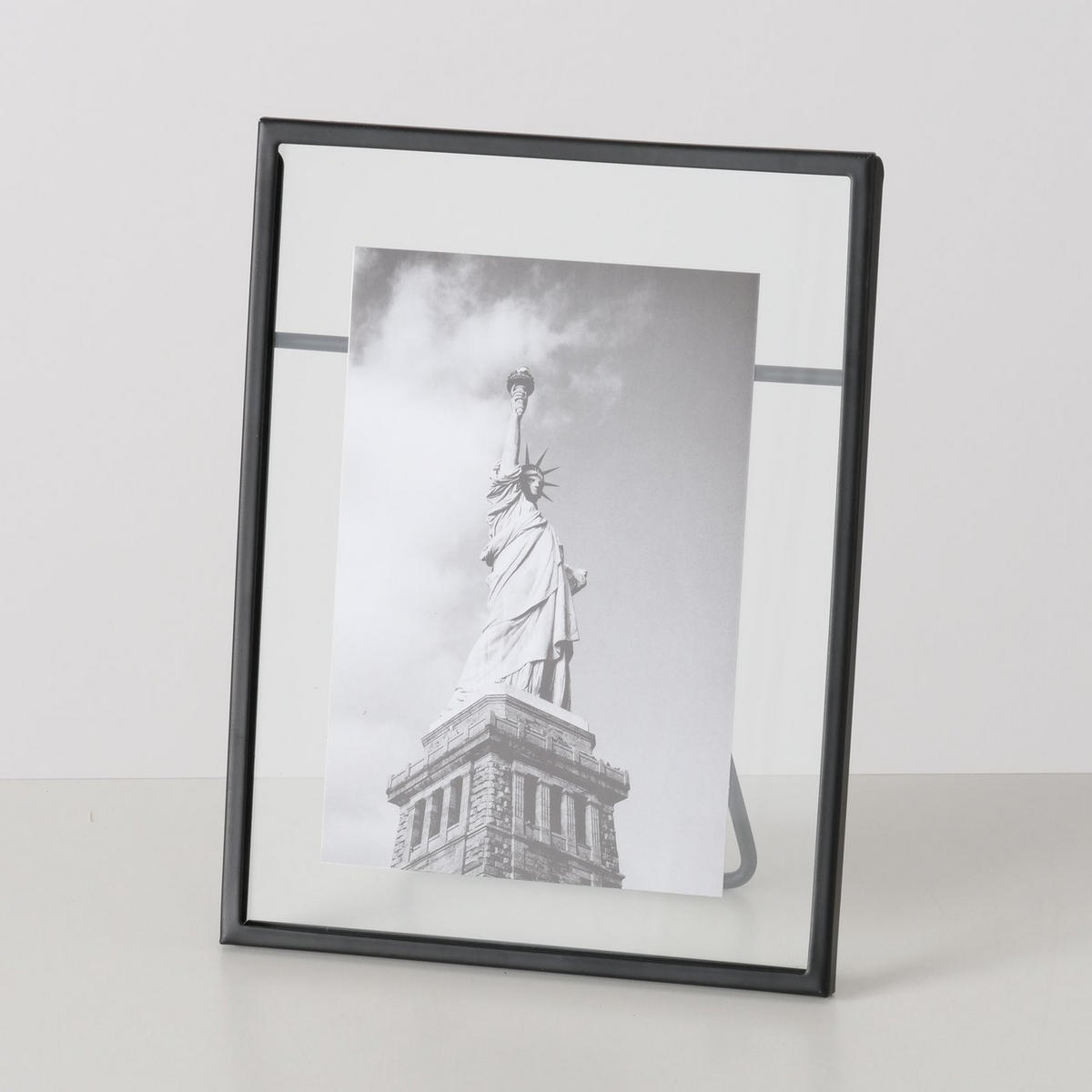 BILDERRAHMEN 15/6,5/19,5 cm  - Schwarz, Basics, Glas/Metall (15/6,5/19,5cm)