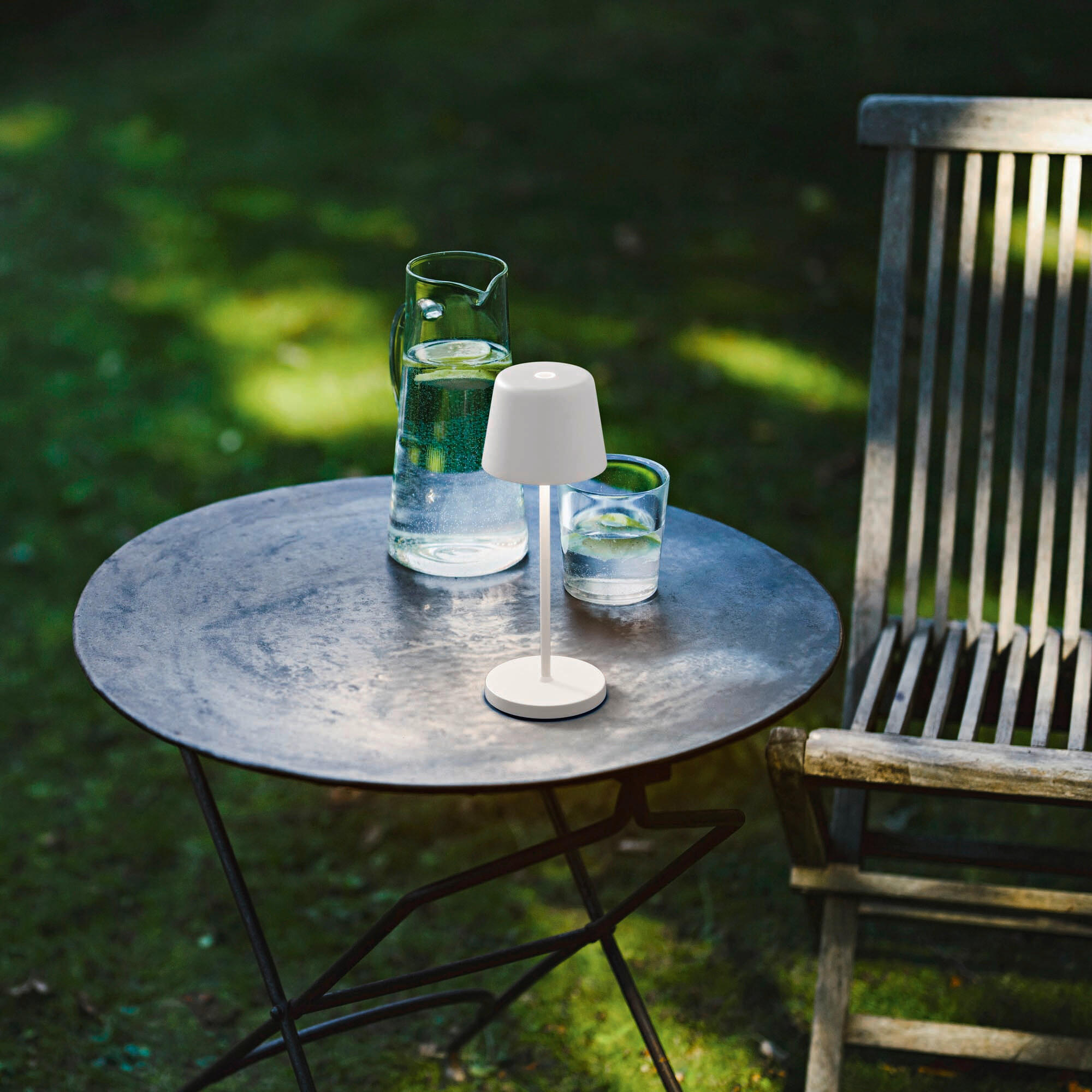 AUßENLEUCHTE 7,5/20,8 cm   - Weiß, KONVENTIONELL, Metall (7,5/20,8cm) - Ideal Lux