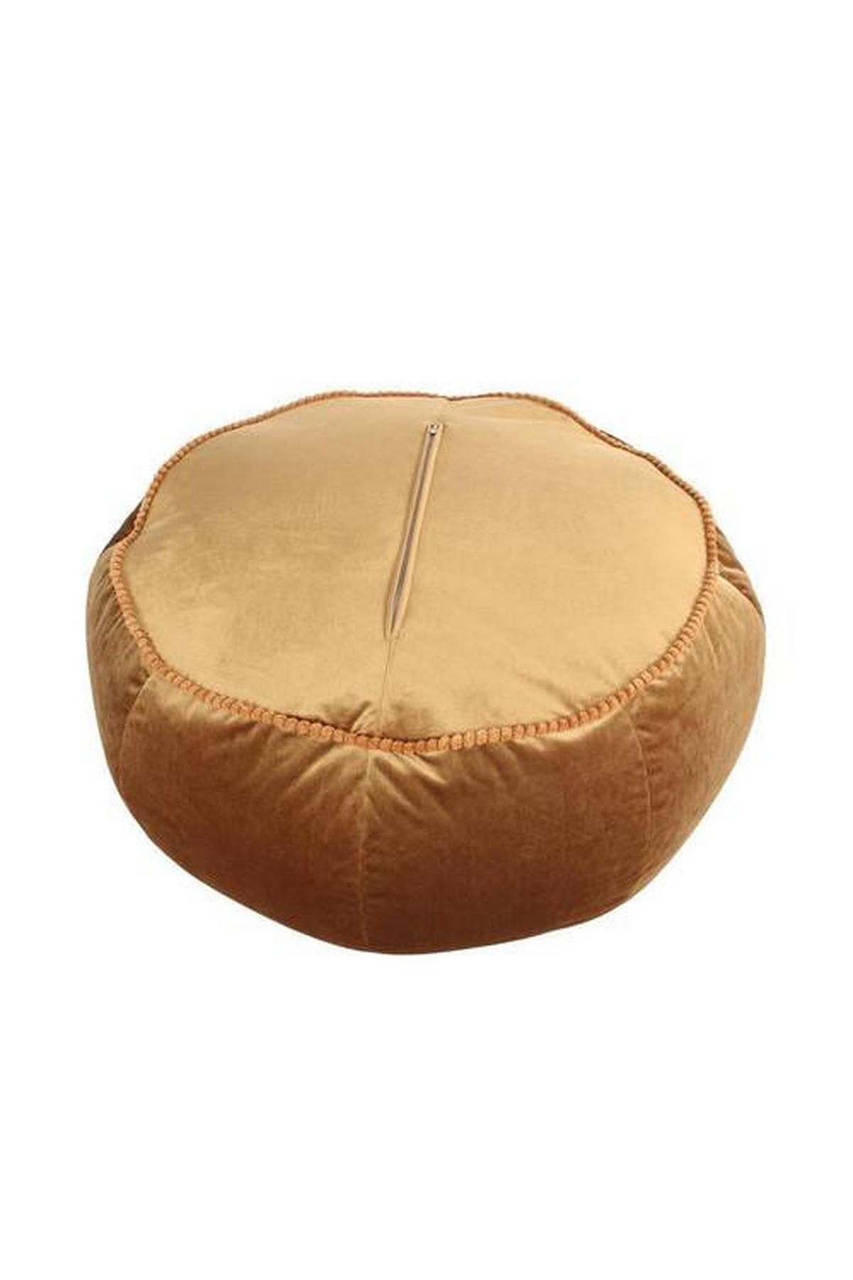 TABURETKA „PUFF“, 65/35/65 cm - hnedá, Modern, textil (65/35/65cm)
