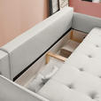SCHLAFSOFA  in Chenille Creme  - Buchefarben/Creme, Design, Holz/Textil (217/97/101cm) - Carryhome