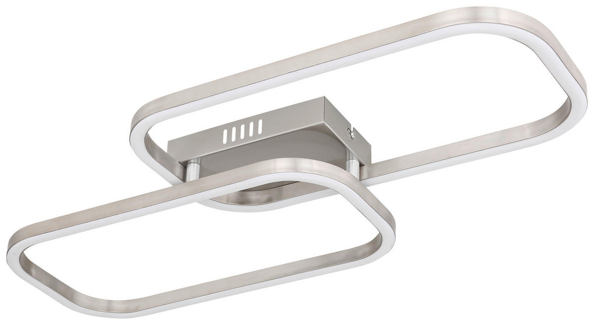 STROPNA LED-SVETILKA   //3000 K/230 V/ - barve niklja/opal, Design, kovina/umetna masa (62,6/30,6/6cm)