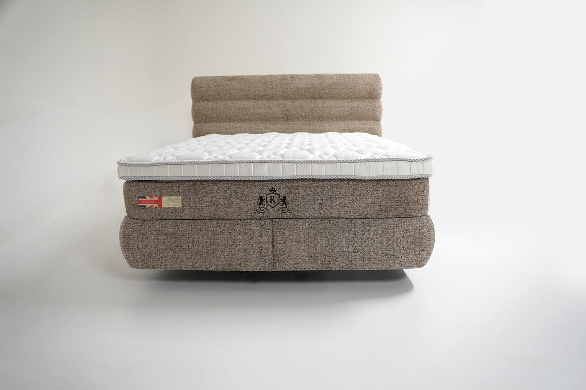 Pat, bej - bej/negru, Basics, metal (160/200cm) - Voleo