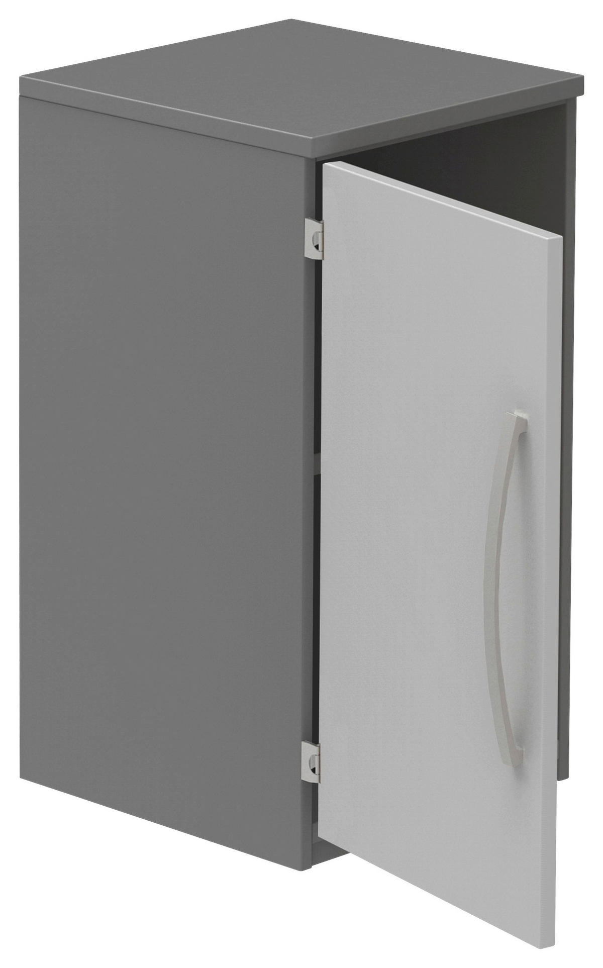 AKTENSCHRANK 40/76,5/43 cm  - Anthrazit/Hellgrau, Konventionell, Holzwerkstoff (40/76,5/43cm) - Moderano