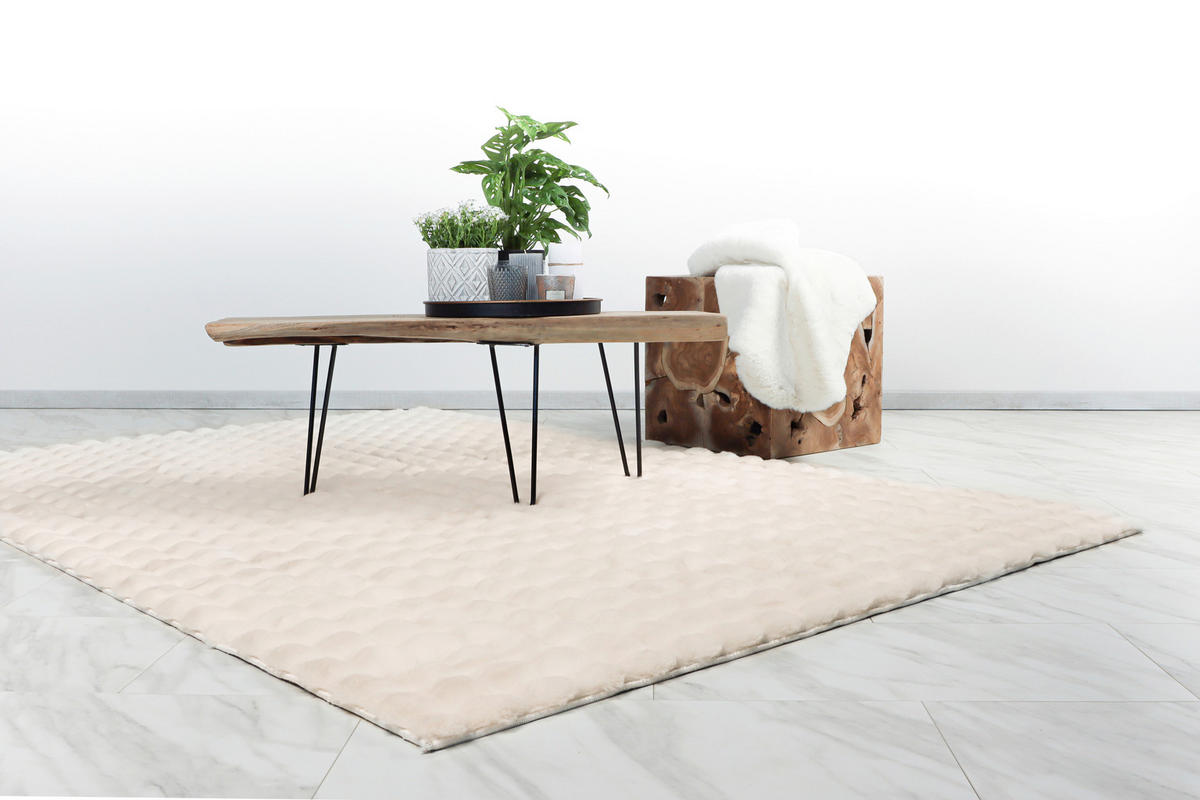 HOCHFLORTEPPICH 120/170 cm Harmony 800 Ivory Creme  - Creme, KONVENTIONELL, Textil (120/170cm)