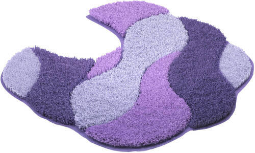 WC-VORLEGER Flieder 50/55 cm - Flieder, Basics, Kunststoff/Textil (50/55cm) - Grund