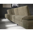 WOHNLANDSCHAFT in Webstoff Hellbraun  - Hellbraun/Schwarz, Design, Textil/Metall (157/354/208cm) - Dieter Knoll