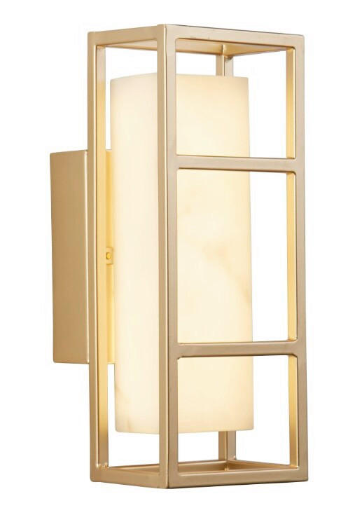 LED-WANDLEUCHTE 10/25 cm   - Goldfarben, Design, Kunststoff/Metall (10/25cm) - Searchlight