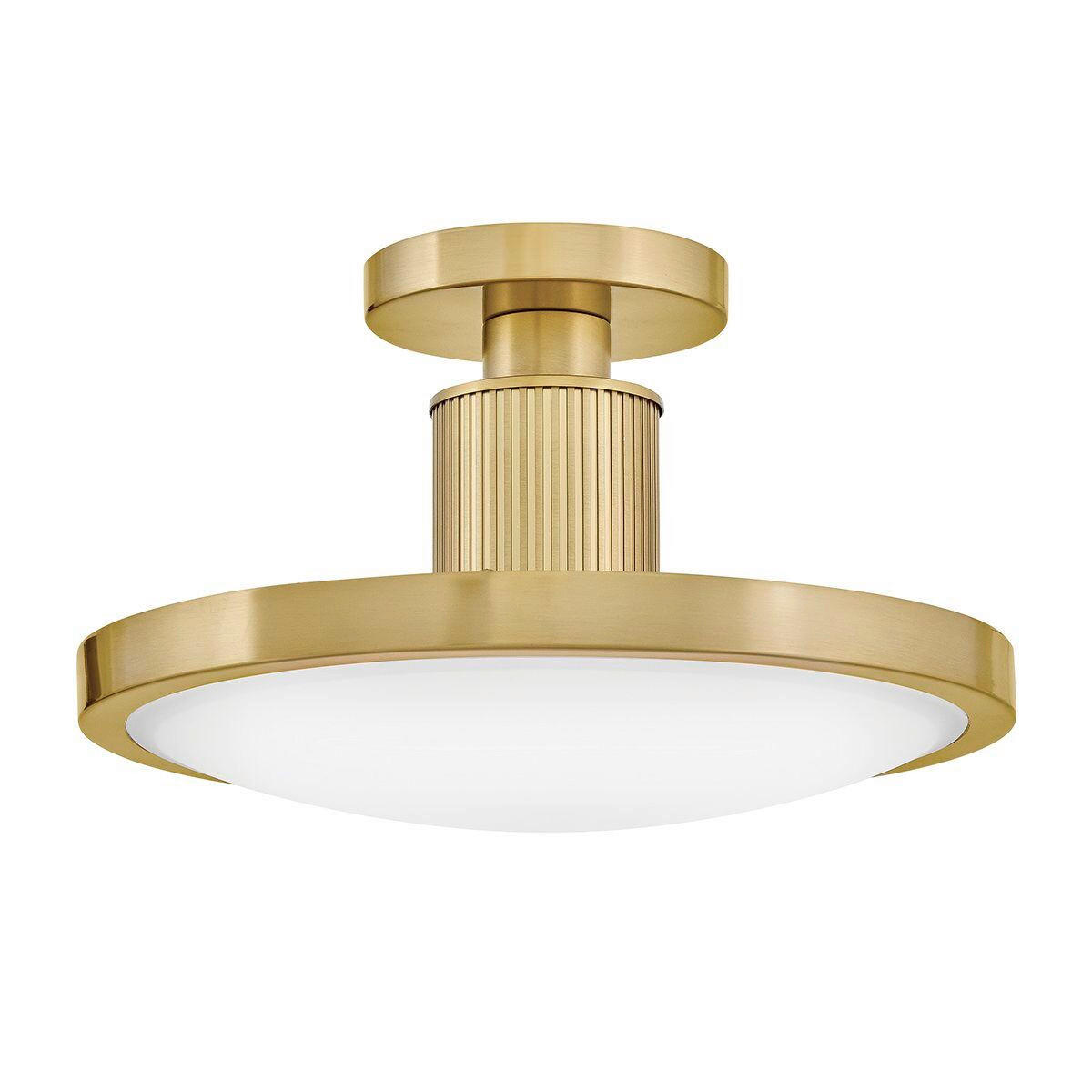 LED-HÄNGELEUCHTE Hinkley 22,2/36,2 cm  - Goldfarben, Design, Glas/Metall (22,2/36,2cm) - Elstead Lighting