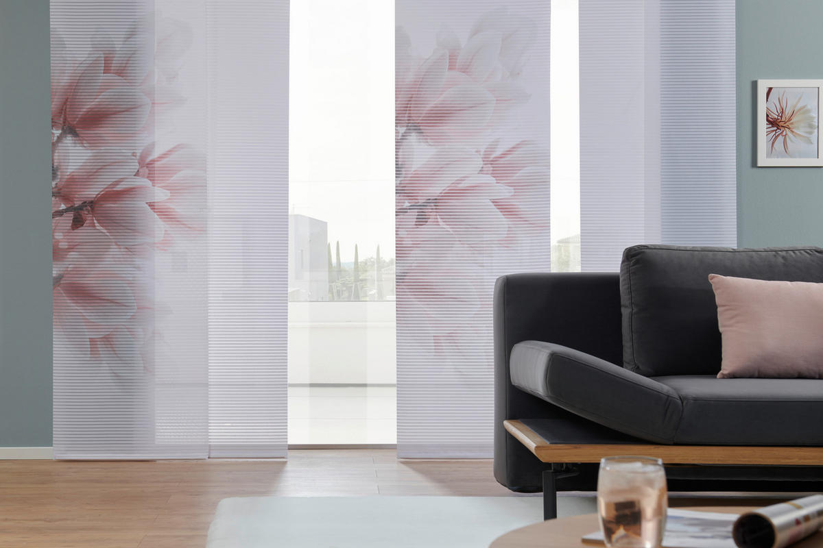 FLÄCHENVORHANG in Rosa  - Rosa, Design, Textil (60/255cm) - Novel