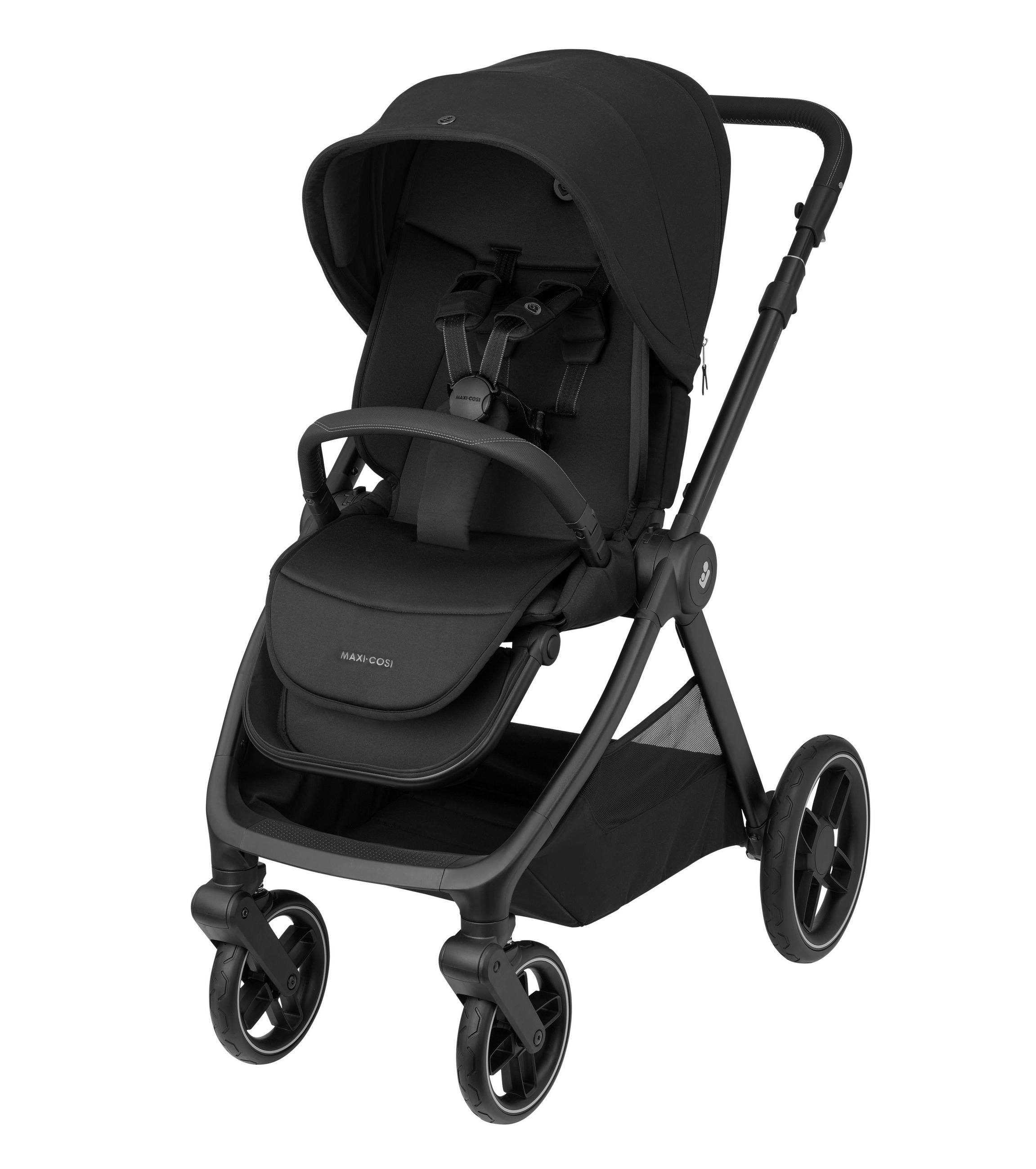 KINDERWAGENSET  Oxford Plus Bundle  Twillic Black  - Schwarz, Basics - Maxi-Cosi
