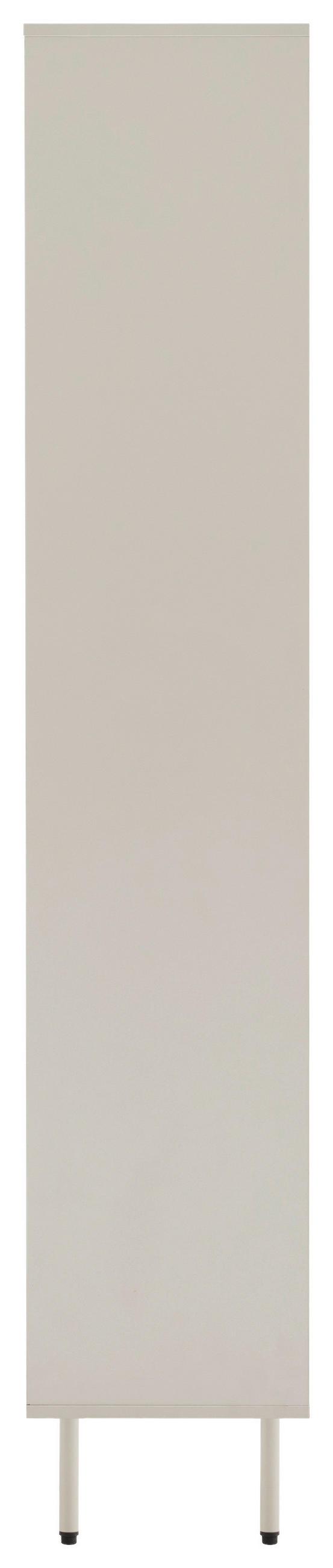 VITRINE  in Seidengrau  - Seidengrau, Design, Glas/Holzwerkstoff (80/186/35cm) - Xora