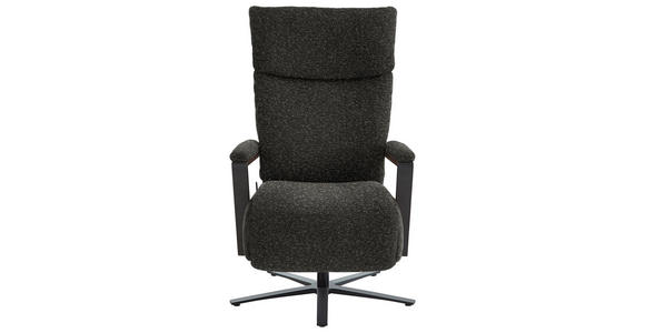 RELAXSESSEL in Textil Schwarzbraun - Schwarzbraun/Schwarz, Design, Textil/Metall (68/117/85cm) - Cantus